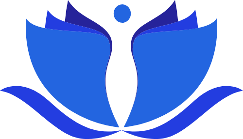 蓝色钢笔学习书包图形 logo png