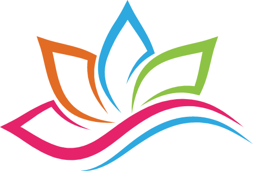 五彩花朵图形 logo png