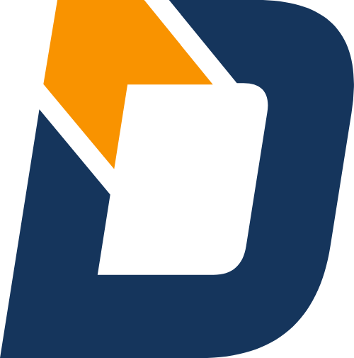D字母几何图形 logo png
