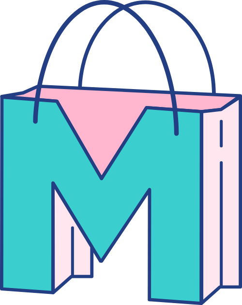 M字母购物 logo png