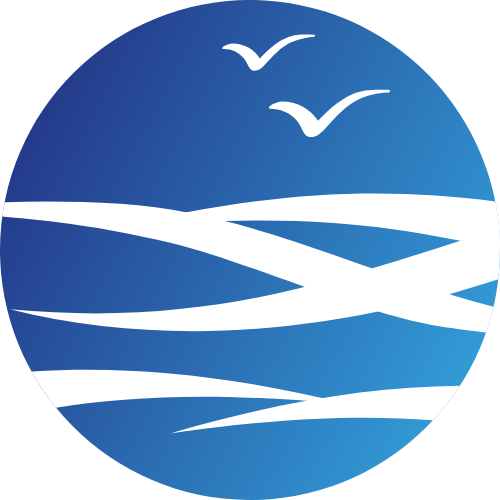 海浪飞鸟造型 logo png