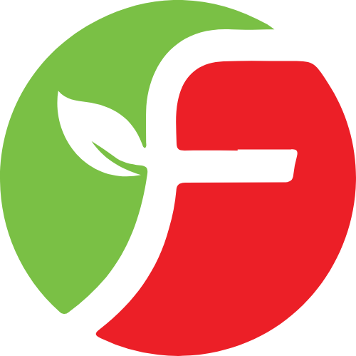 蔬菜叶子字母F logo png