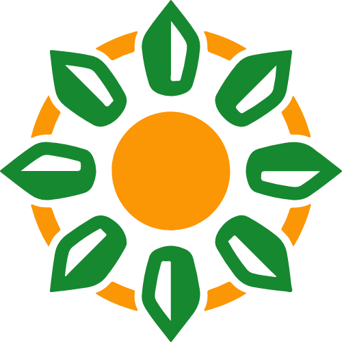 太阳阳光农场矢量logo