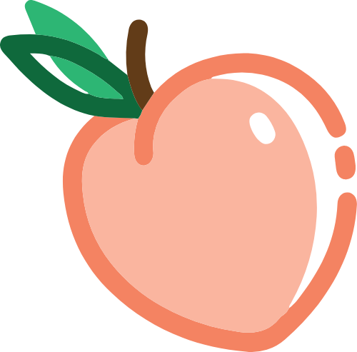 桃子水蜜桃水果 logo png