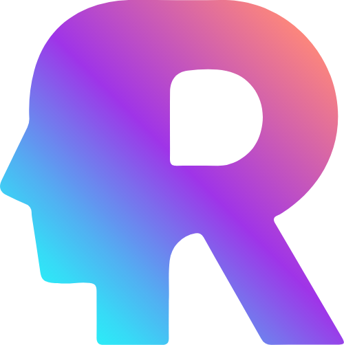 机器人R字母 logo png