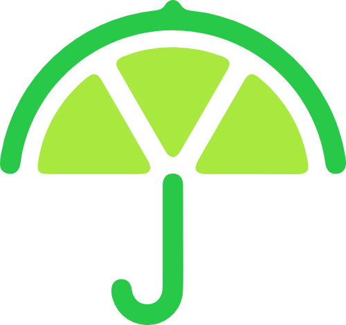 柠檬雨伞 logo png