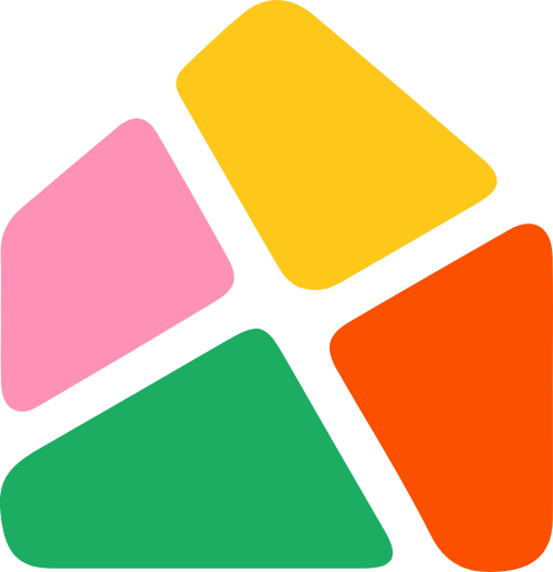 彩色切割图形logo设计素材，彩色切割图形logo图片png创意模板在线制作 - 标小智