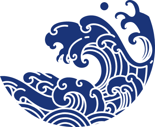 日式海浪大海logo图标 - 标小智