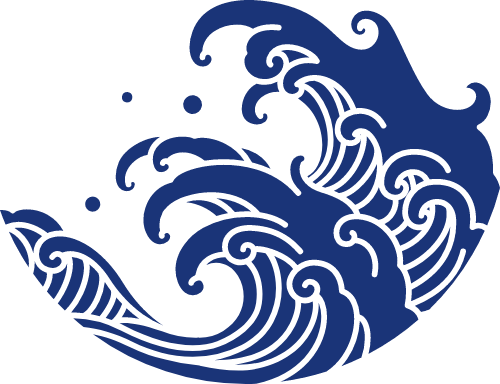 日式海浪大海logo图标 - 标小智