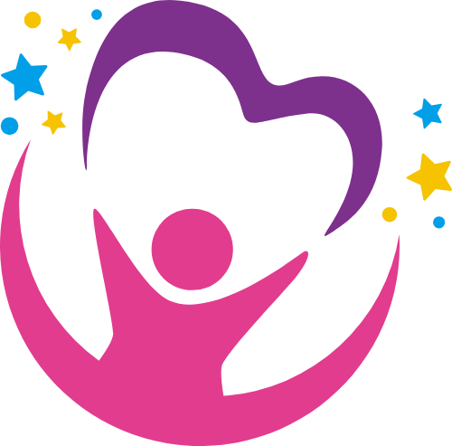 抽象人物爱心矢量logo