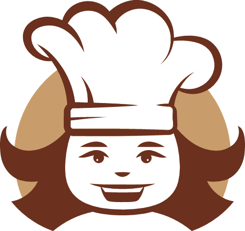 女性餐饮厨师矢量图标 logo png