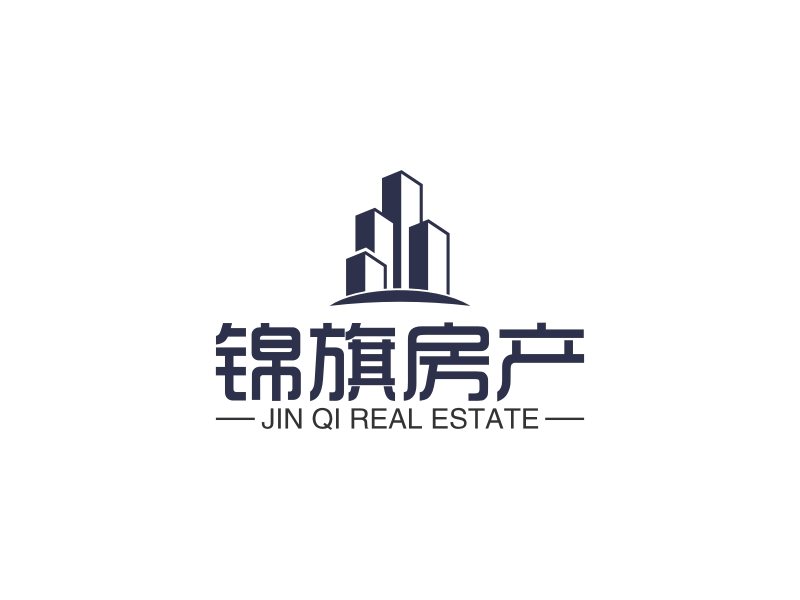 锦旗房产 logo | 一键设计地产酒店 logo - 标小智