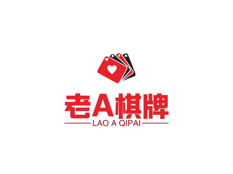 老A棋牌logo设计
