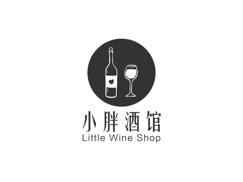 小胖酒馆logo设计