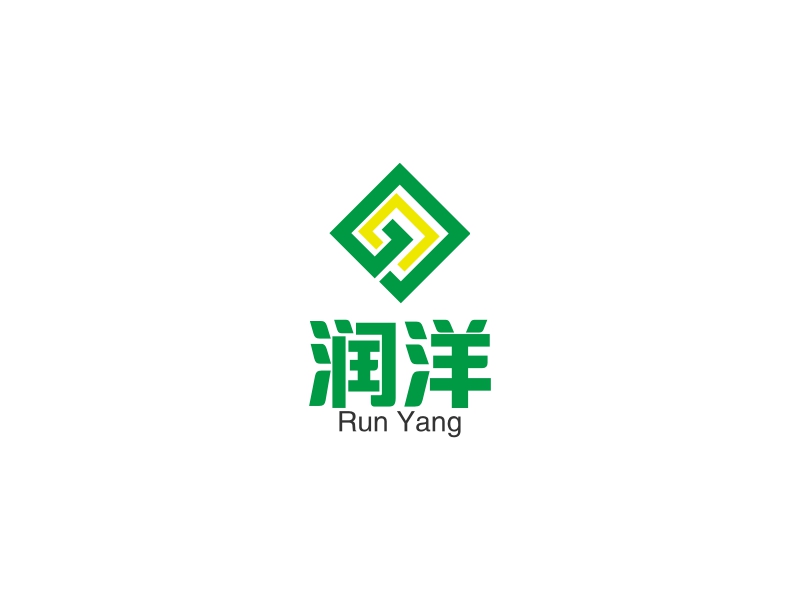 润洋 logo | 一键设计绿色环保 logo - 标小智