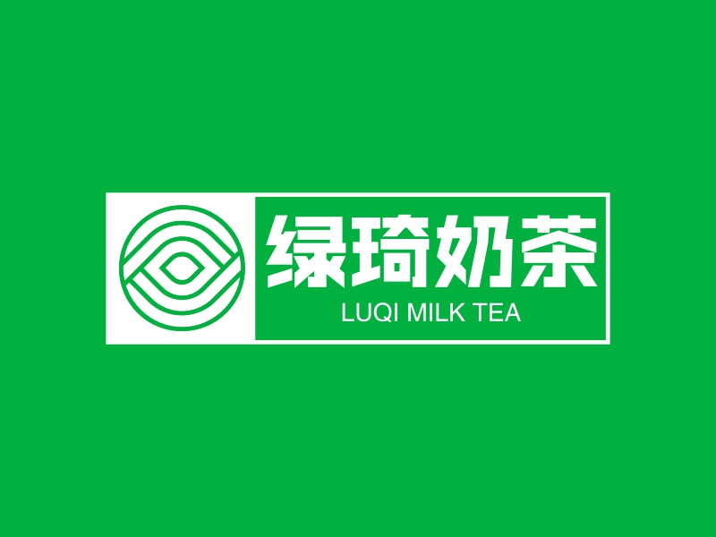 绿琦奶茶 logo | 一键设计 logo - 标小智