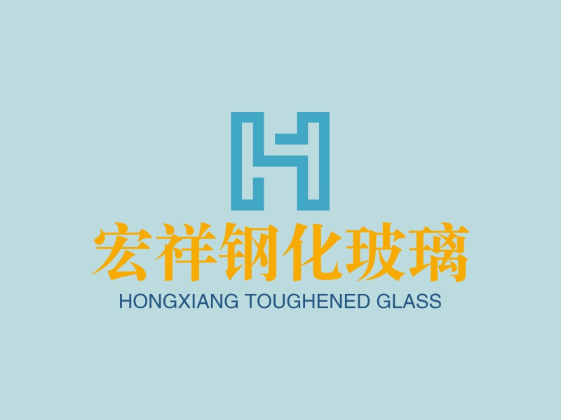 宏祥钢化玻璃logo设计 - 标小智