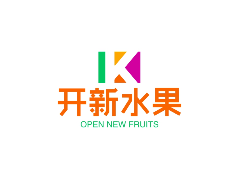开新水果logo设计 - 标小智