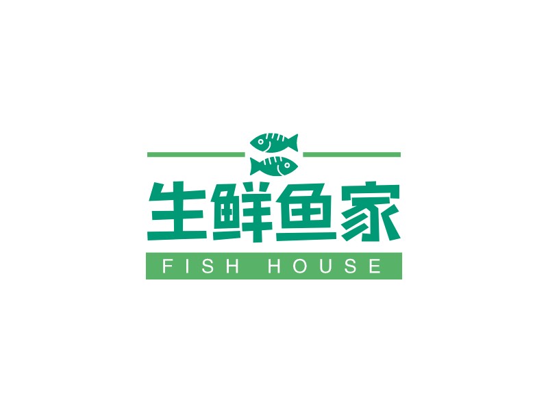 生鲜鱼家logo设计