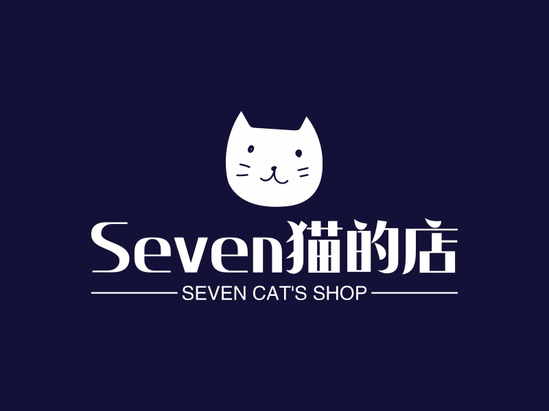 Seven猫的店 Logo Maker - Design Seven猫的店 logos online
