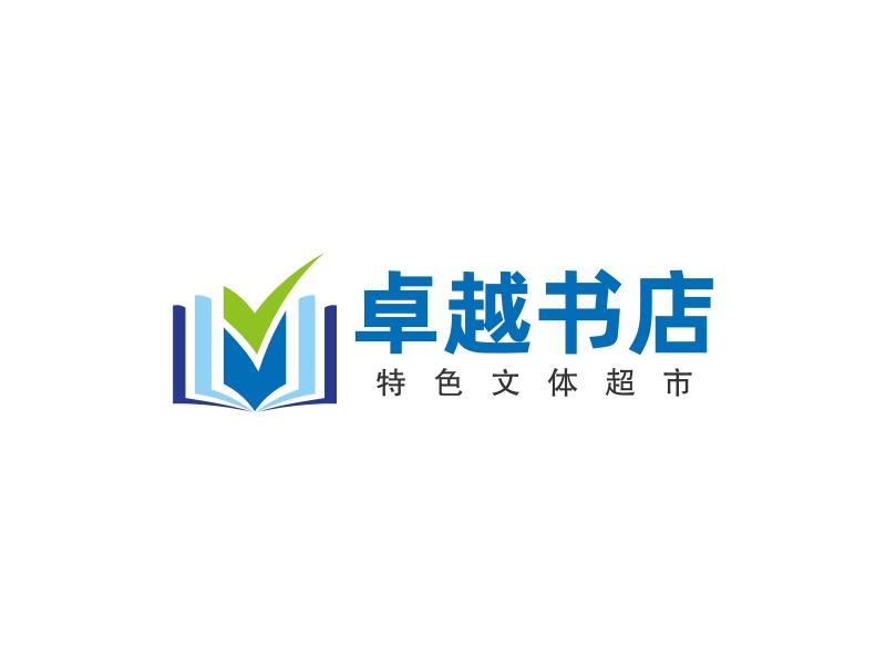卓越书店logo设计