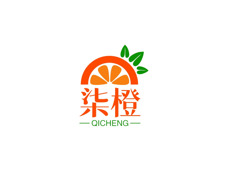 柒橙 logo | 一键设计酒水饮料 logo - 标小智