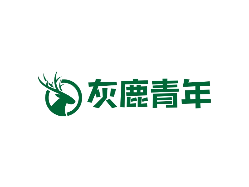 灰鹿青年logo设计