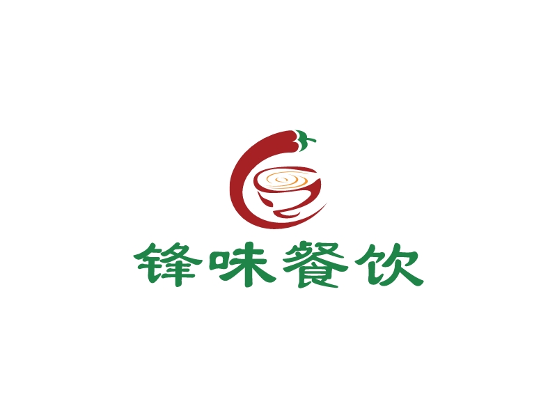 锋味餐饮 logo | 一键设计 logo - 标小智