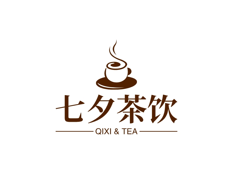 七夕茶饮logo设计