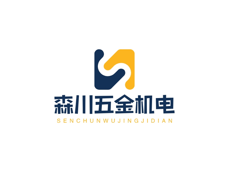 森川五金机电logo设计