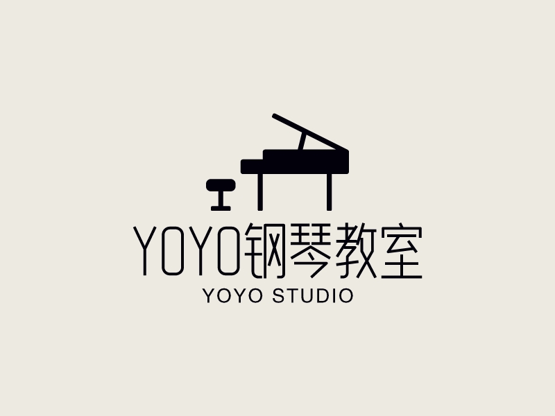 YOYO钢琴教室LOGO设计