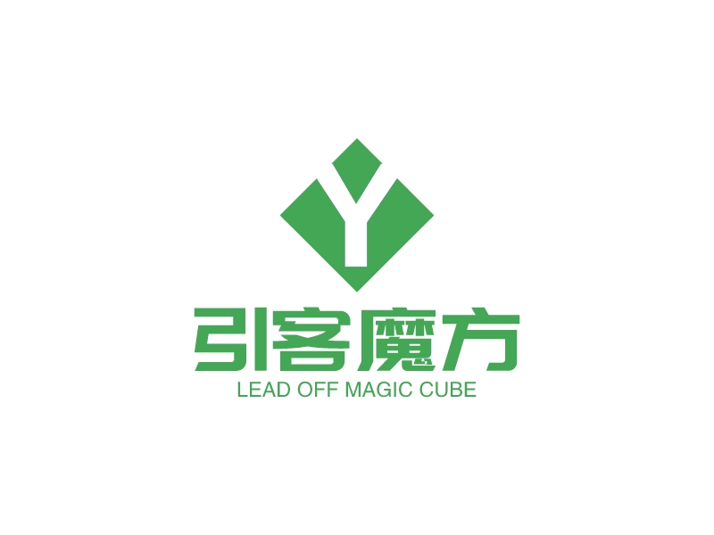 引客魔方logo设计 - 标小智