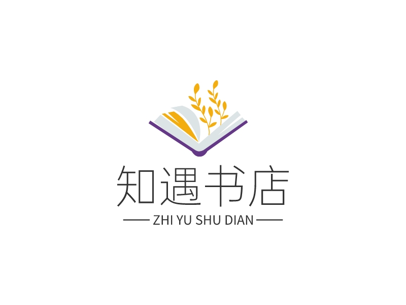 知遇书店logo设计