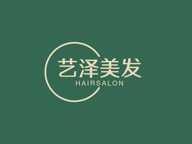 艺泽美发 logo | 一键设计丽人美发 logo - 标小智