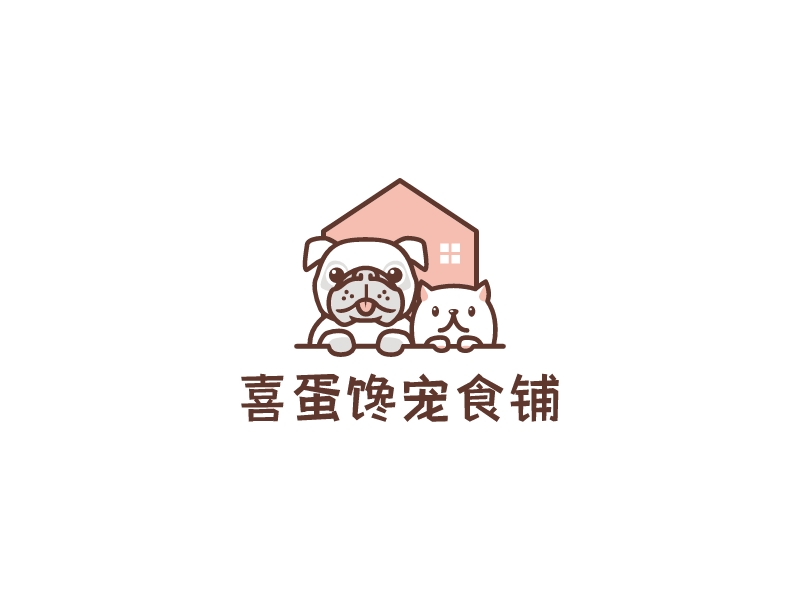 喜蛋馋宠食铺LOGO设计