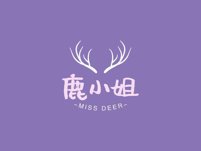 鹿小姐logo设计