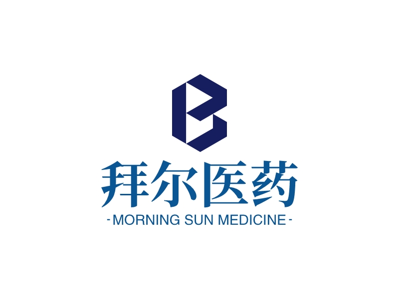 拜尔医药logo设计