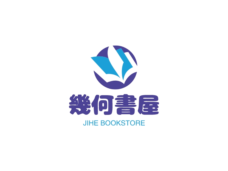 几何书屋logo设计