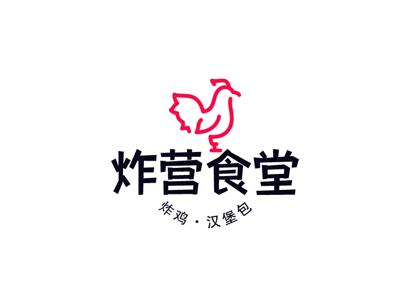 炸营食堂logo设计