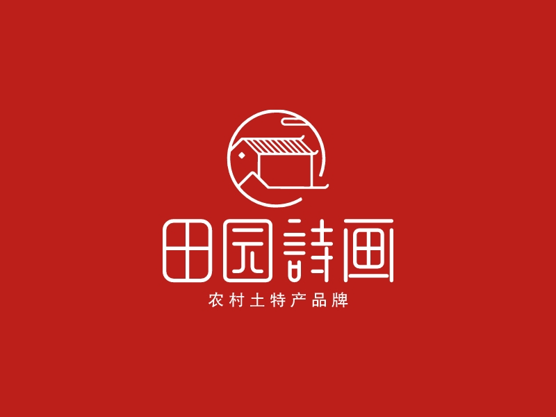 田园诗画logo设计