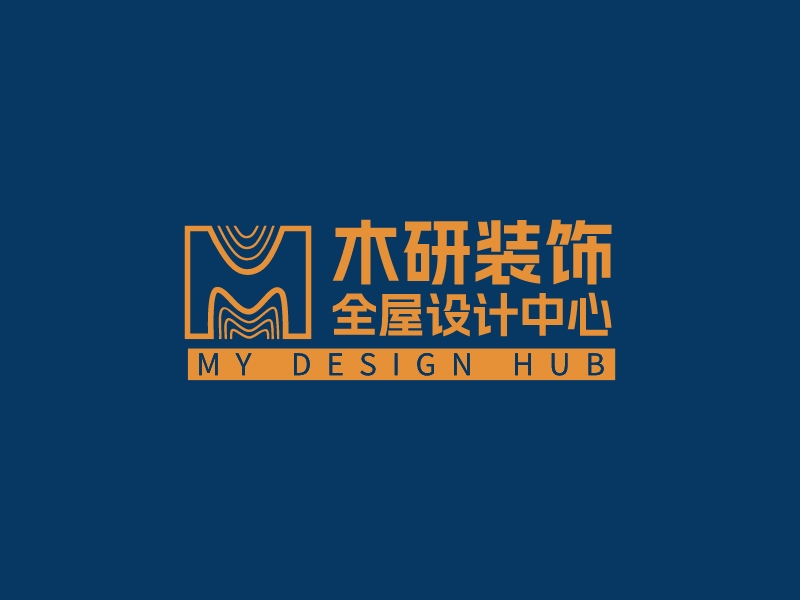 木研装饰 全屋设计中心 Logo Maker - Design 木研装饰 全屋设计中心 logos online