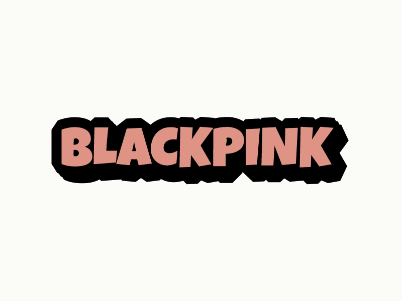 BLAC KPINKLOGO设计