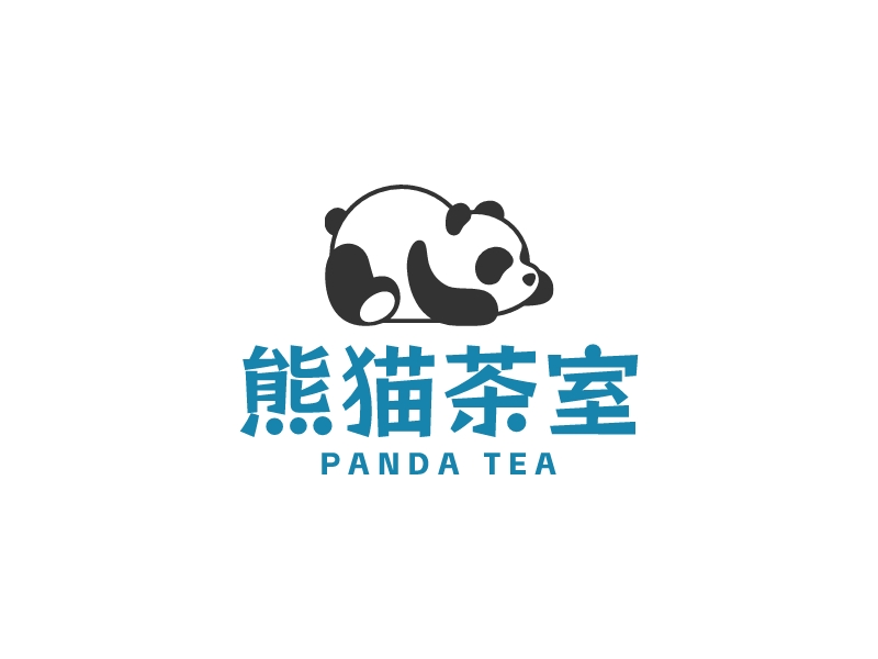 熊猫茶室LOGO设计
