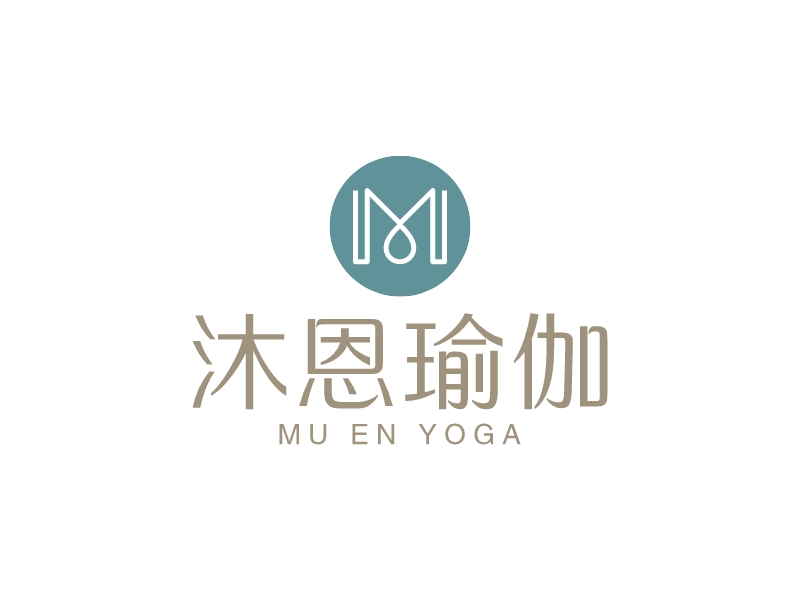 沐恩瑜伽logo设计