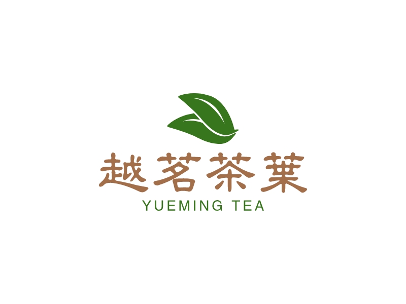 越茗茶叶logo设计
