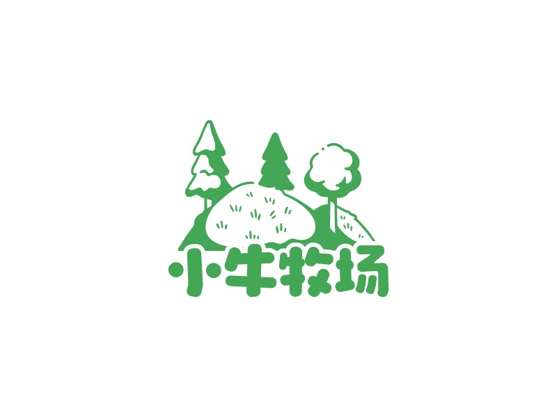 小牛牧场logo设计
