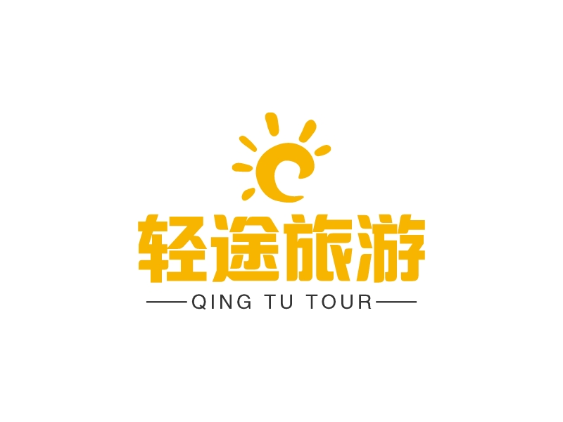 轻途旅游logo设计