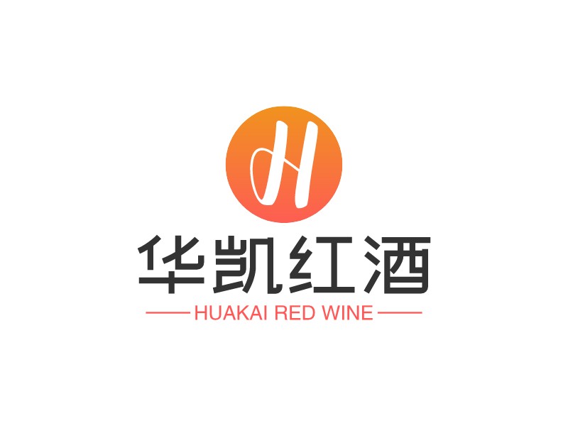 华凯红酒logo设计 - 标小智