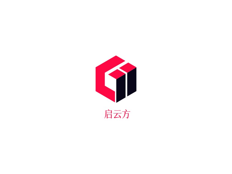 启云方 logo | 一键设计it科技 logo - 标小智
