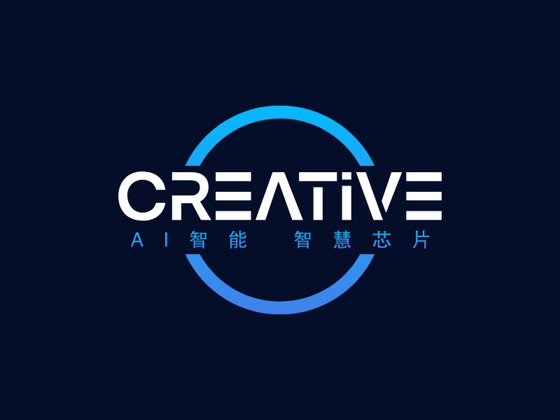 新潮渐变logo设计